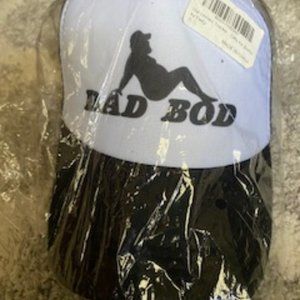 Dad Bod trucker hat, black/white, snapback hat, one size